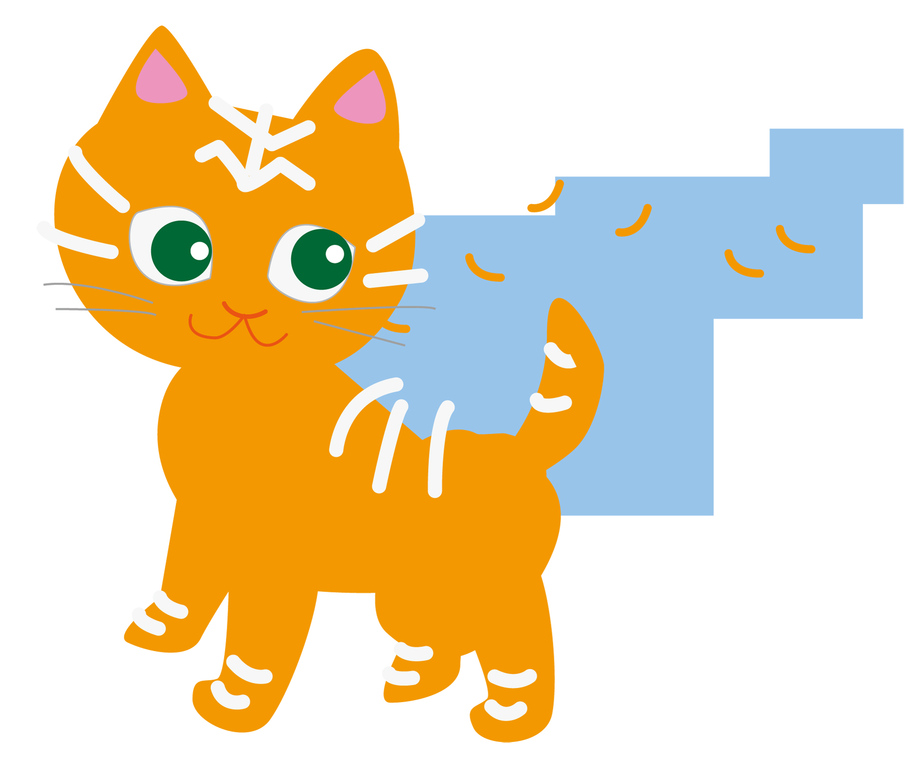 猫の毛とぶ