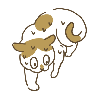 にゃんたろー_へっぴり腰