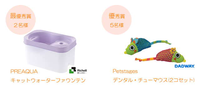 ベストショットフォトコン賞品猫
