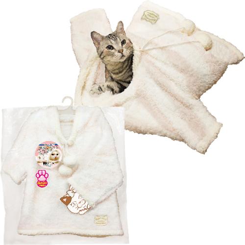 袖ねこパーカーベッド