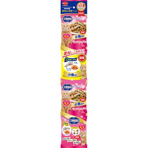 コンボ キャット 4連パック 毛玉対応メニュー 小魚添え 160g(40g×4連)