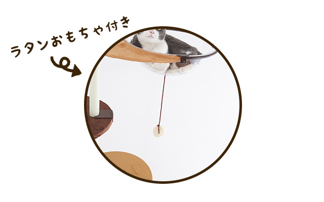 キャットポール クリアハンガー