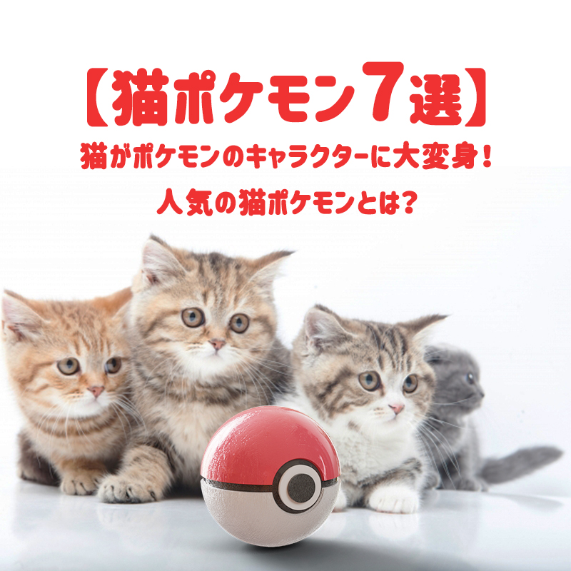 【猫ポケモン7選】猫がポケモンのキャラクターに大変身！人気の猫ポケモンとは？