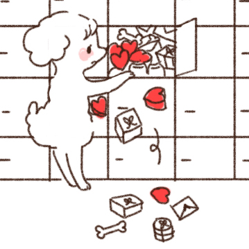 犬がバレンタインを体験したら！少女漫画風バレンタインあるあると重ねてみた！