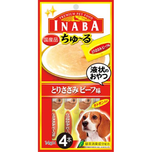 犬用ちゅ~る とりささみ ビーフ味 14g×4本