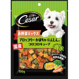 シーザー スナック ブロッコリー・かぼちゃ・にんじん入り コロコロキューブ 100g