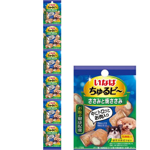 いなば ちゅるビ~ ささみと焼ささみ お腹の健康配慮 乳酸菌入り 7g×6連パック