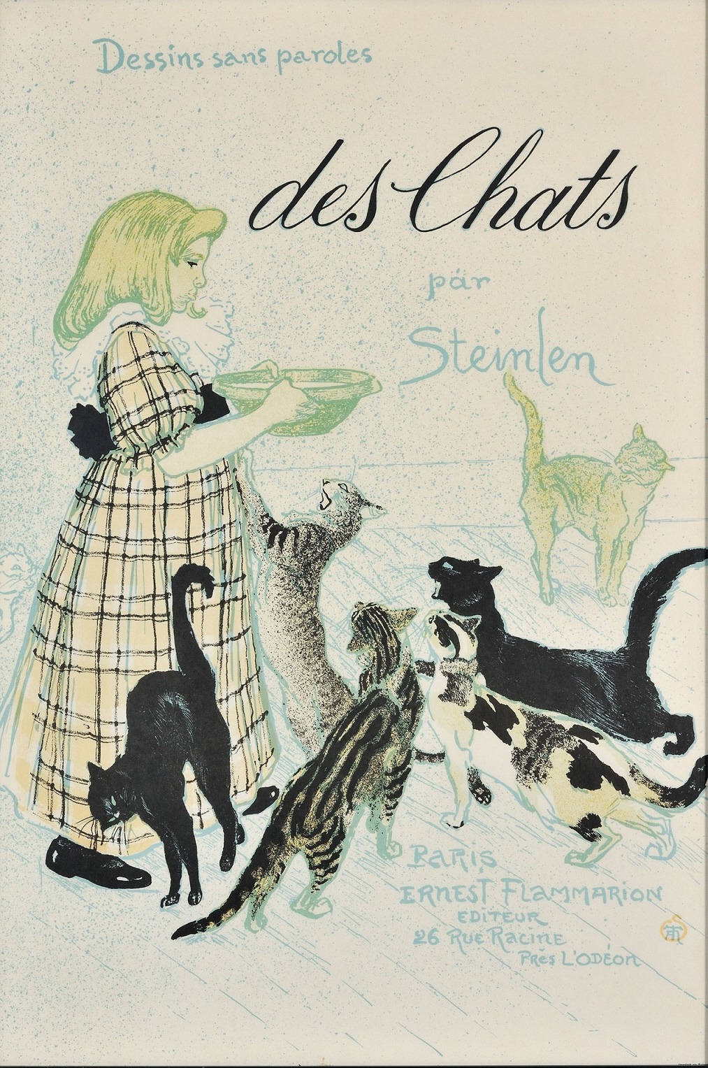 テオフィル・アレクサンドル・スタンラン《猫と少女》1898年