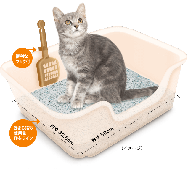 獣医師開発 ニオイをとる砂専用 猫トイレ