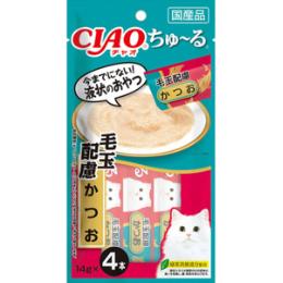 チャオ ちゅ～る 毛玉配慮 かつお 14g×4本