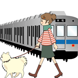 さぁ愛犬と電車旅に出掛けよう！！