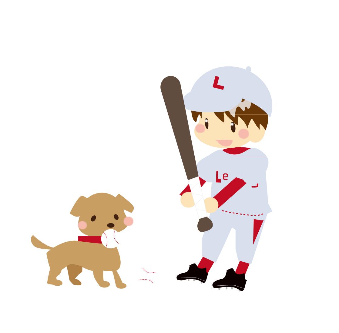 犬　野球